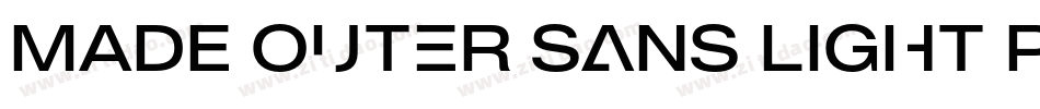 MADE Outer Sans Light PERSONAL USE字体转换